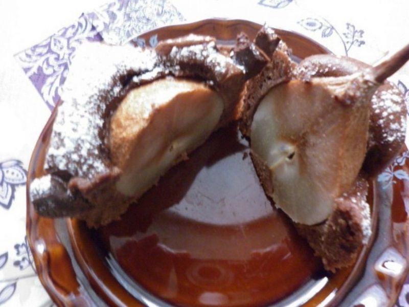 Rozgrzewające ciasto z gruszkami i czekoladą