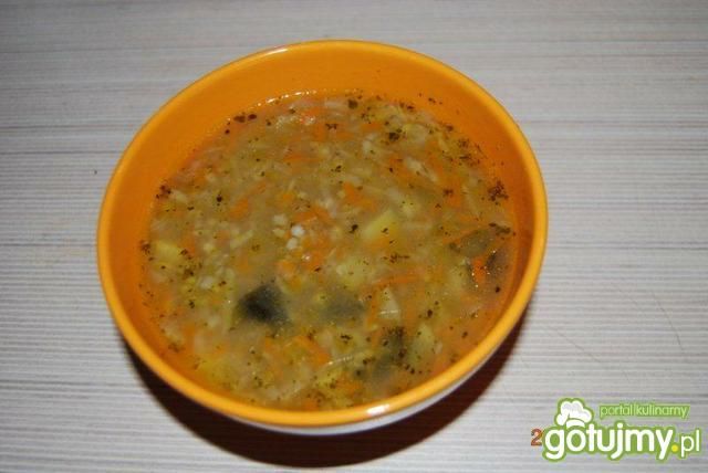 Rozgrzewający krupnik z grzybkiem 