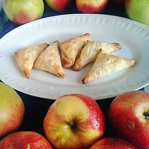 Różki francuskie z jabłkami