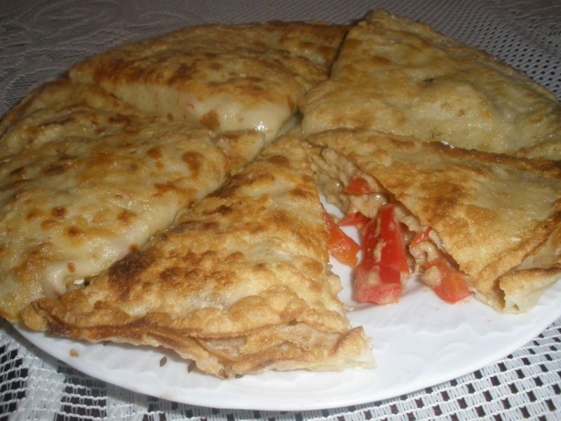 Rożki serowe, naleśnikowe  Rożki serowe, naleśnikowe