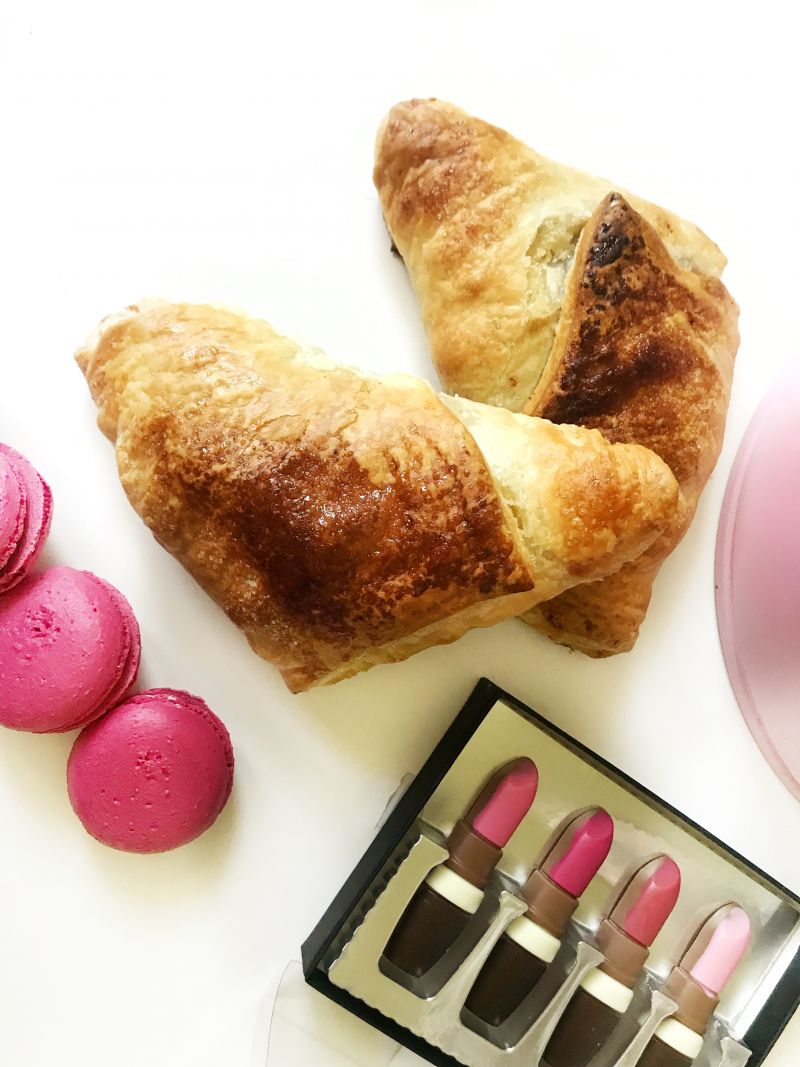 Rożki z jabłkami i rabarbarem