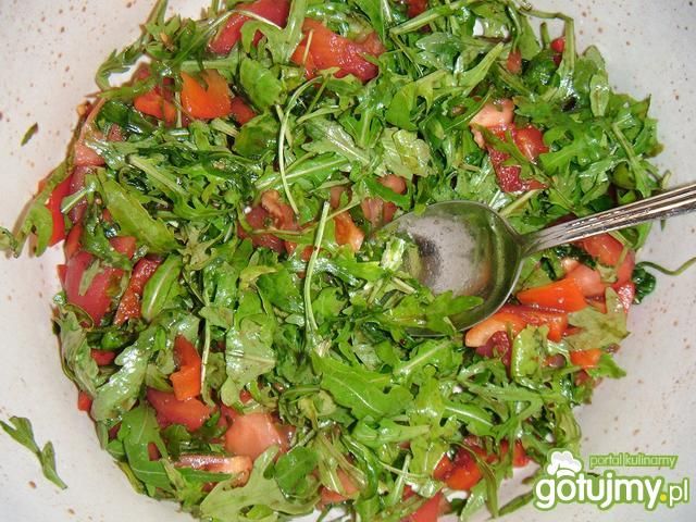 Rukola w sosie z octu balsamicznego  Rukola w sosie z octu balsamicznego