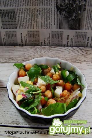 Rukola z rzodkiewką i mozzarellą 