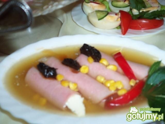 Ruloniki z szynki w galarecie 2 Ruloniki z szynki w galarecie 2