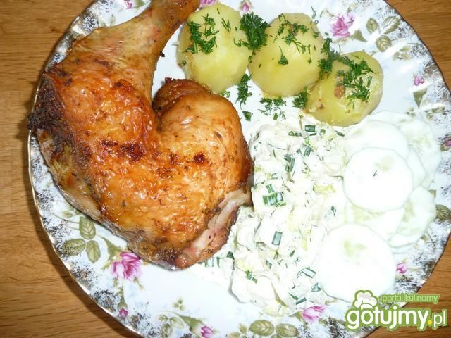 Rumiane udka kurczaka