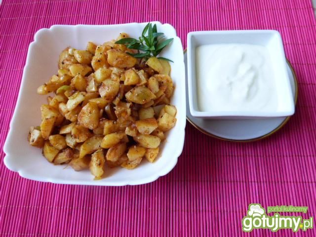 Rumiane ziemniaki z kolendrą