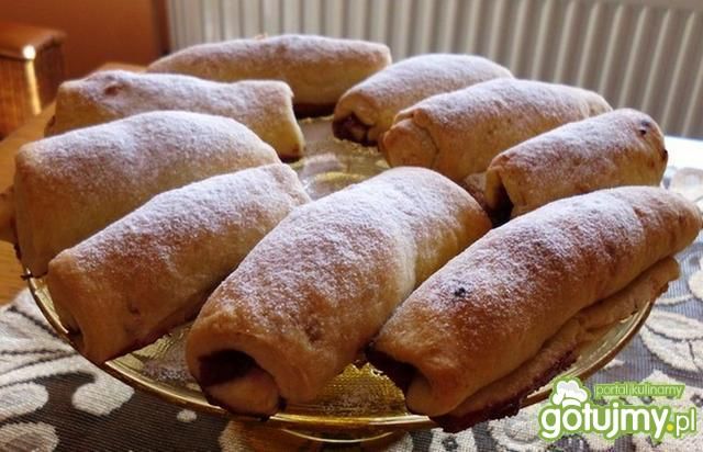 Rurki z dżemem lub marmoladą Rurki z dżemem lub marmoladą