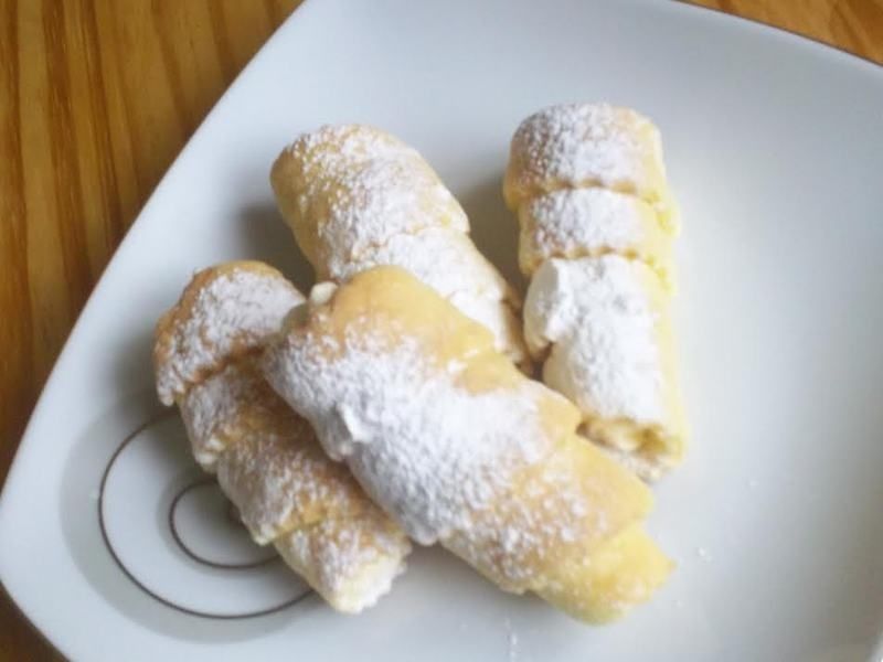 Rurki z kremem budyniowym