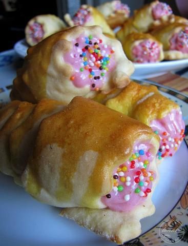 Rurki z kremem owocowym