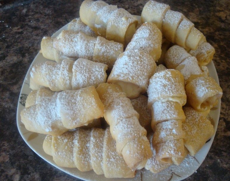 Rurki z kremem waniliowym