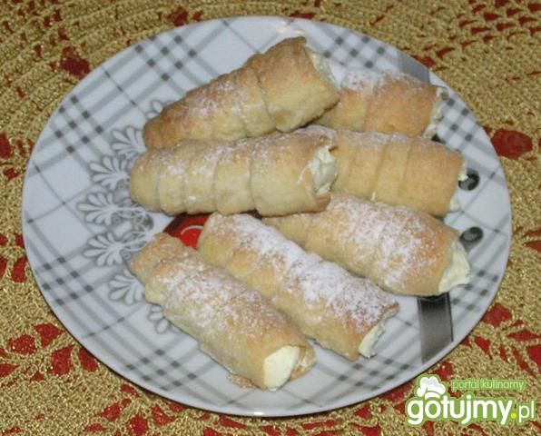 Rurki z masą budyniową