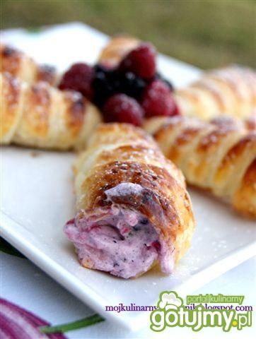 Rurki z owocowym nadzieniem