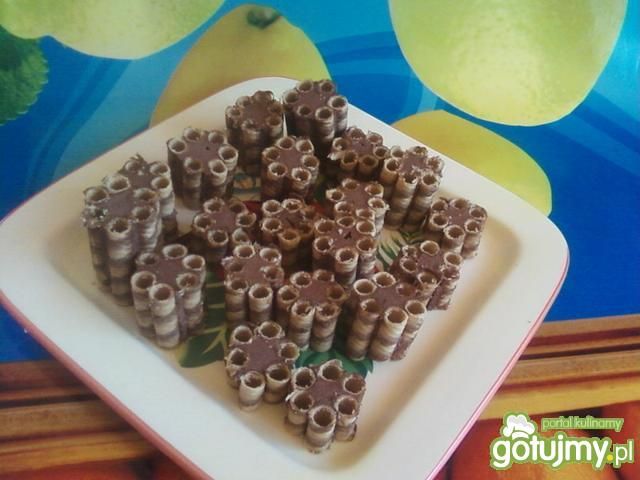 Rurkowe ciasteczka. Rurkowe ciasteczka.