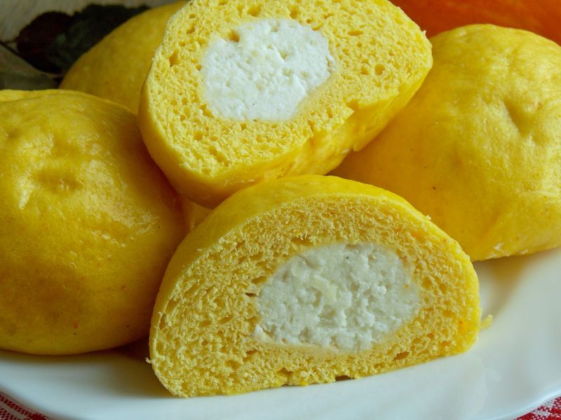 Ruskie pampuchy z dynią Ruskie pampuchy z dynią