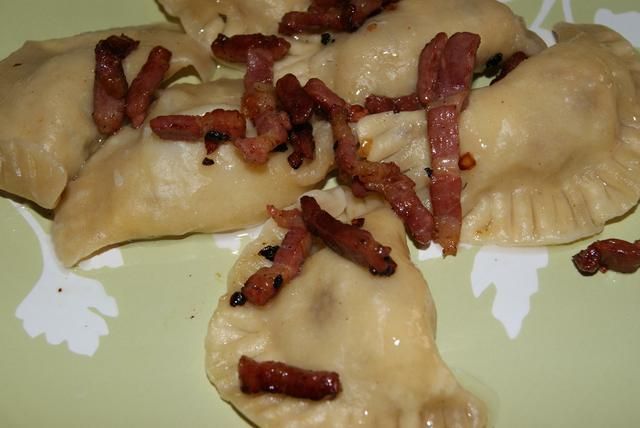 Ruskie pierogi z bazylią Ruskie pierogi z bazylią