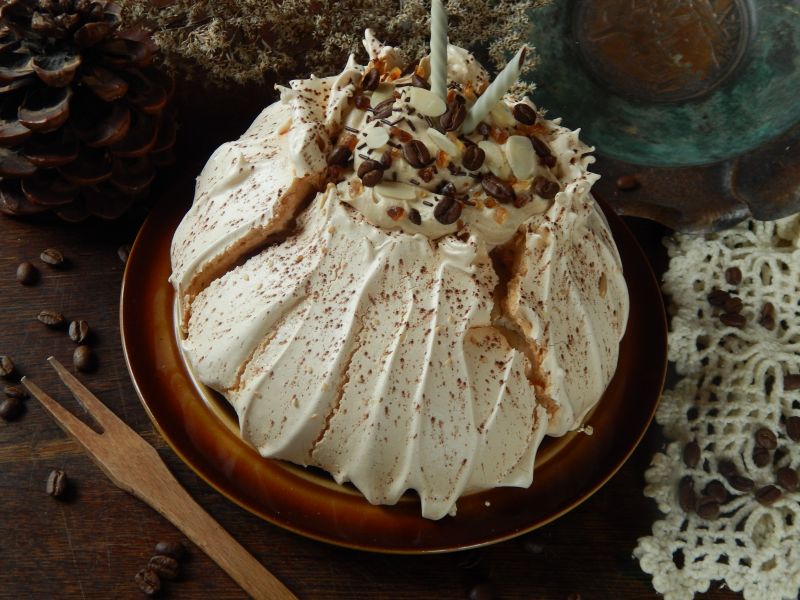 Rustykalna beza kawowa  Rustykalna beza kawowa