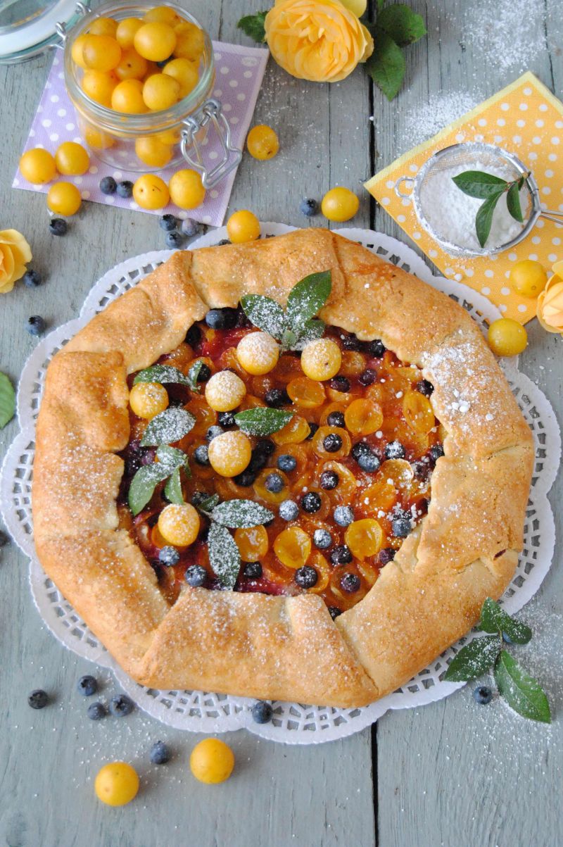 Rustykalna tarta mirabelkowa Rustykalna tarta mirabelkowa