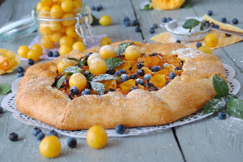 Rustykalna tarta mirabelkowa Rustykalna tarta mirabelkowa