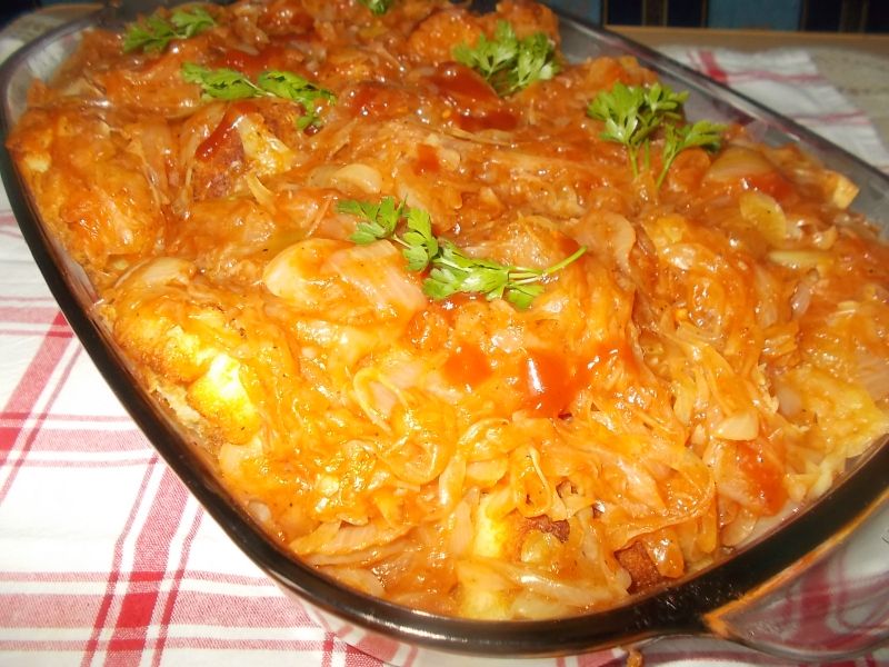 Ryba po grecku na dorszu