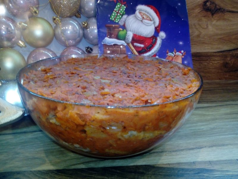 Ryba po grecku z fasolką szparagową