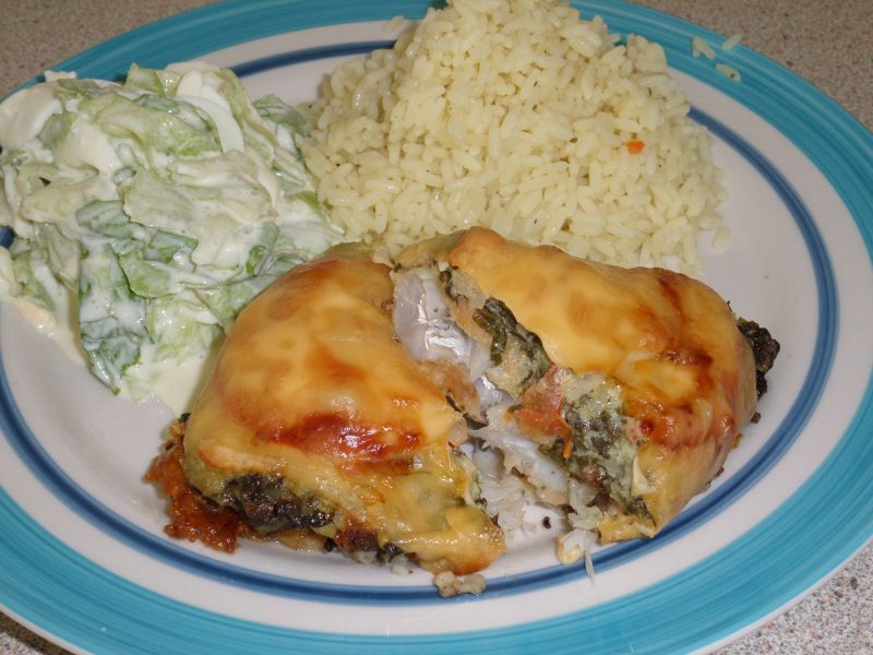 Ryba pod szpinakiem Ryba pod szpinakiem