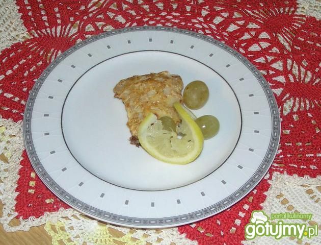 Ryba w kokosie z owocami