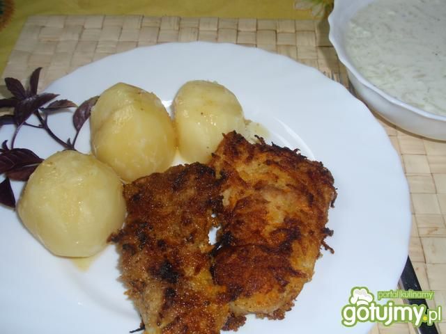 Ryba w panierce z marchewki Ryba w panierce z marchewki