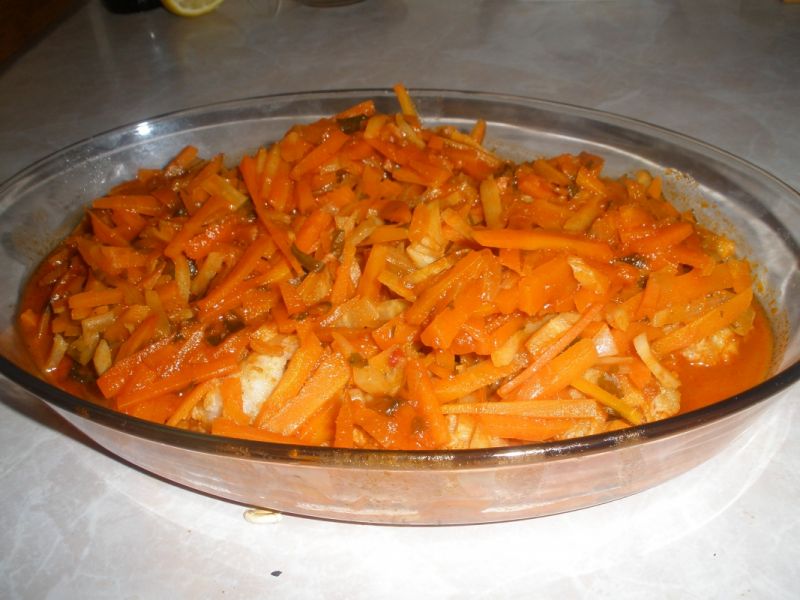 Ryba w warzywnej pierzynce