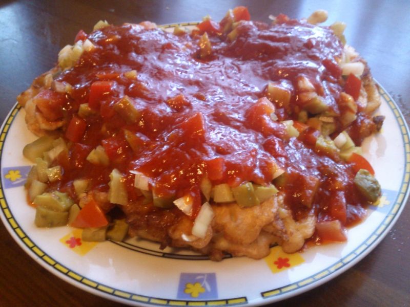 Ryba z marynowanymi warzywami