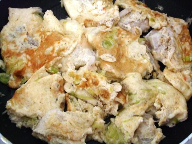 Ryba z porem w jajeczno-jogurtowej masie