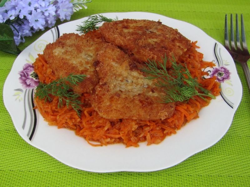 Ryba z zasmażanymi warzywami Ryba z zasmażanymi warzywami