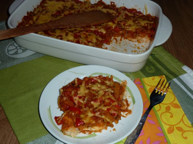 Ryba zapiekana w warzywach