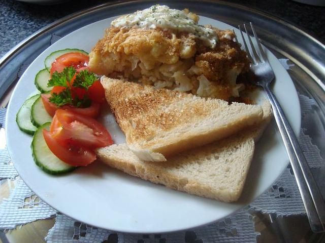 Ryba zapiekana z kalafiorem i serem