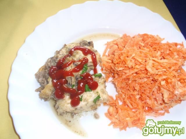 Ryba zapiekana z pieczarkami 3