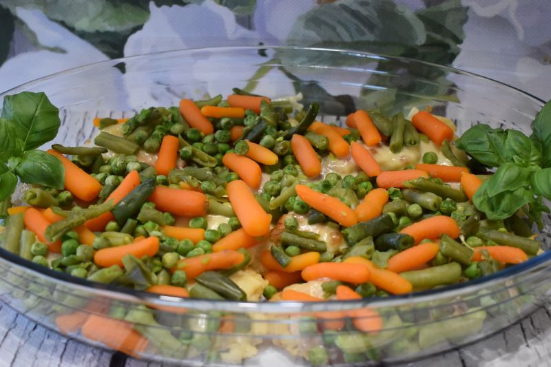 Ryba zapiekana z warzywami