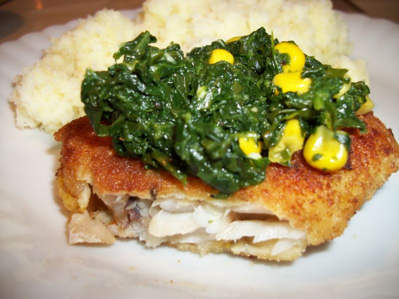 Ryba ze szpinakiem Ryba ze szpinakiem