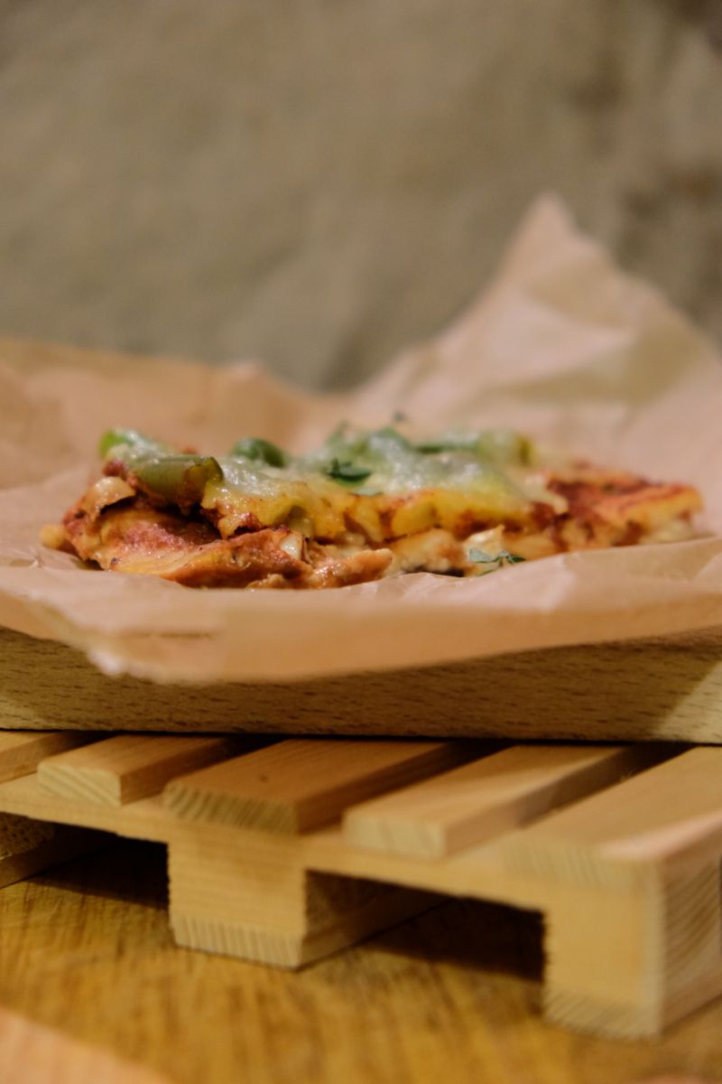 Rybna pizza z fasolką szparagową Rybna pizza z fasolką szparagową