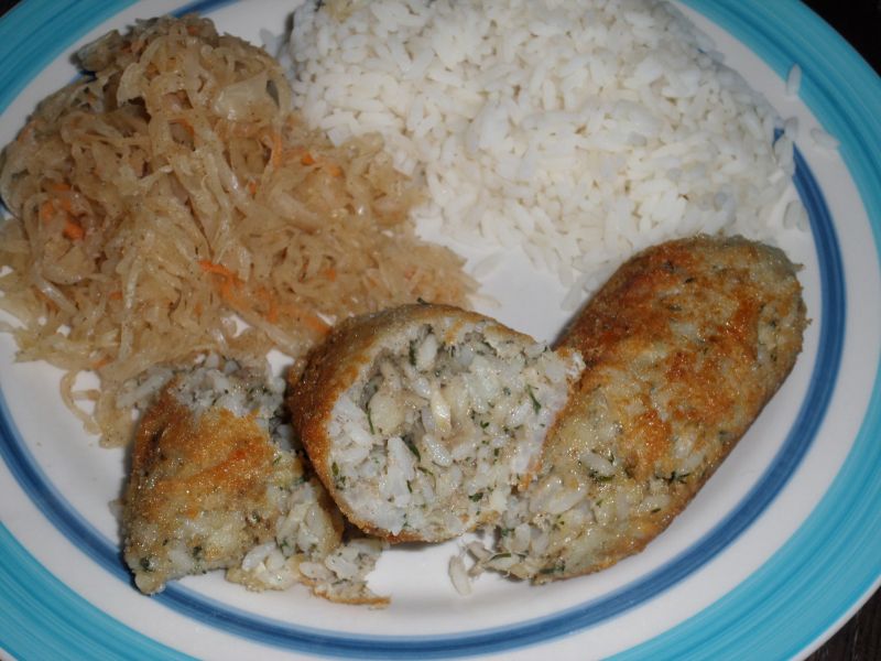 Rybne krokiety z ryżem Rybne krokiety z ryżem