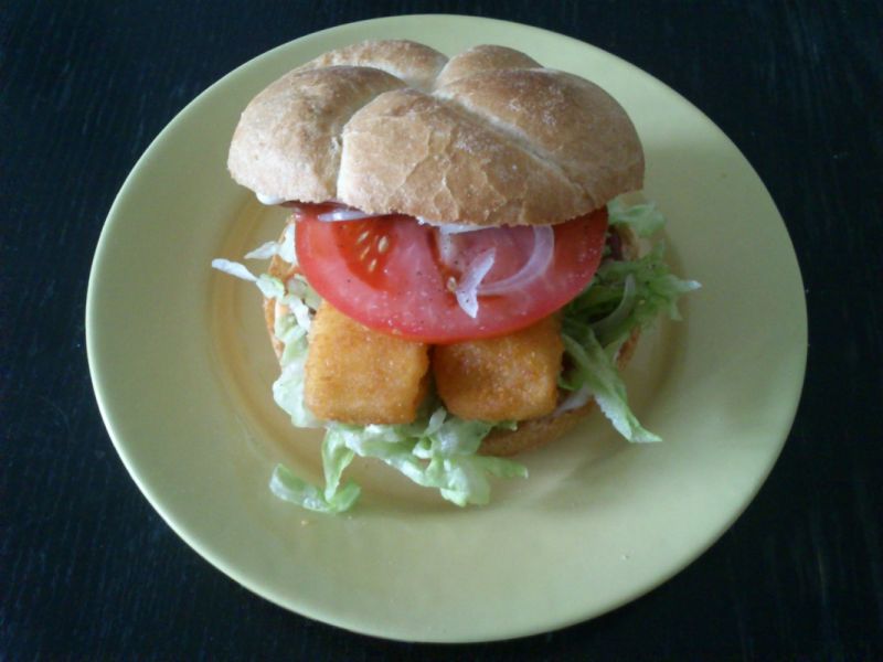 Rybny burger Rybny burger