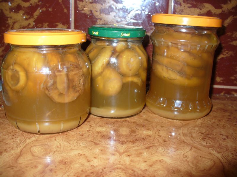 Rydze w słoikach kiszone