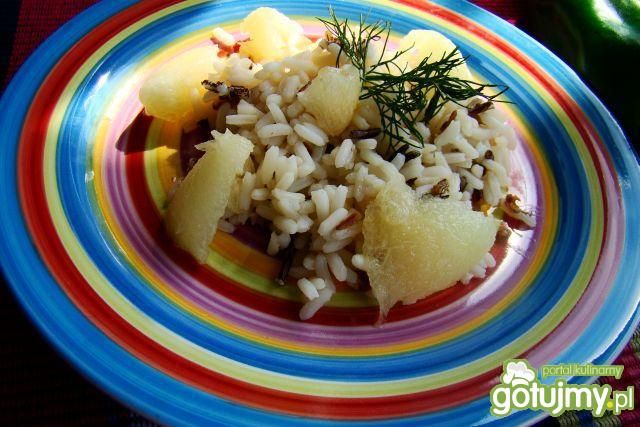 Ryż dziki z nutką pomarańczy z melonem Ryż dziki z nutką pomarańczy z melonem