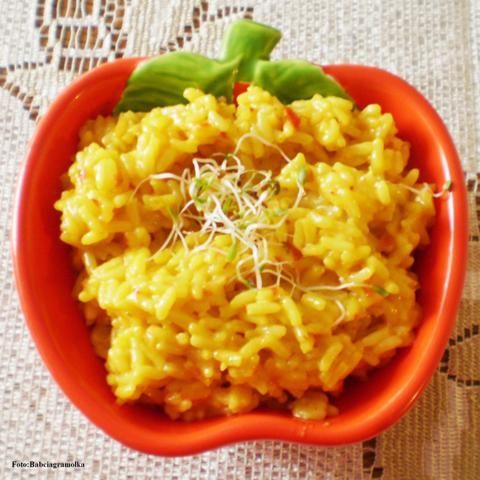 Ryż kokosowy na pikantnie : Ryż kokosowy na pikantnie :