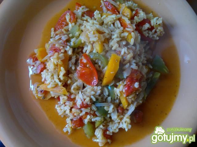 Ryż naturalny z warzywami z patelni Ryż naturalny z warzywami z patelni