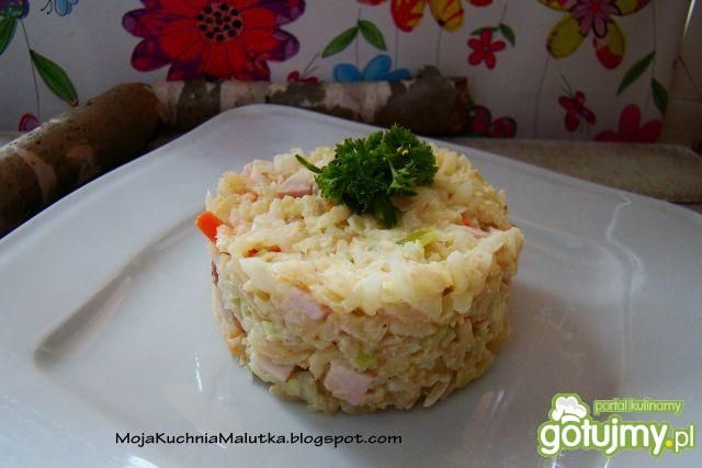 Ryż porowy z szyneczką  Ryż porowy z szyneczką