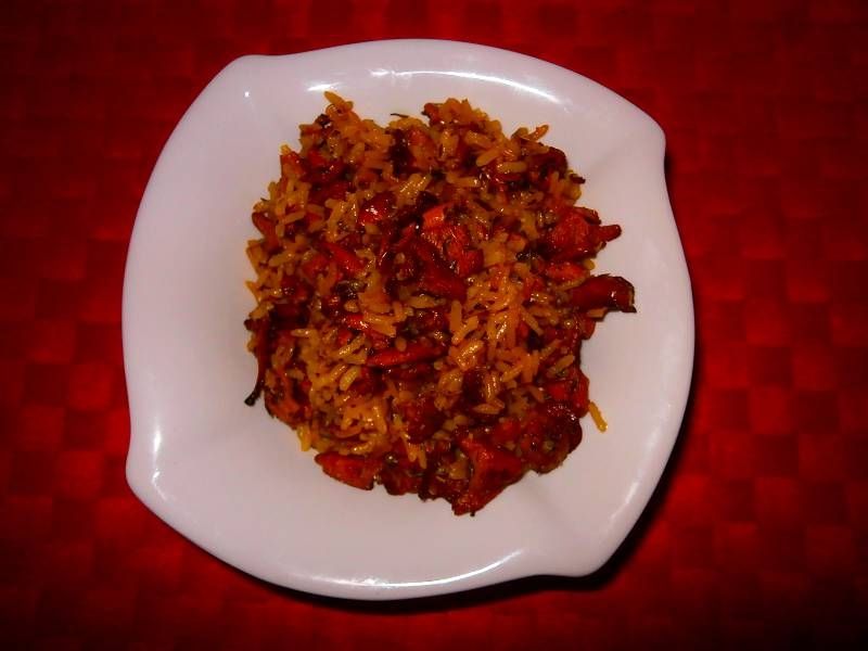 Ryż smażony z kurkami Ryż smażony z kurkami