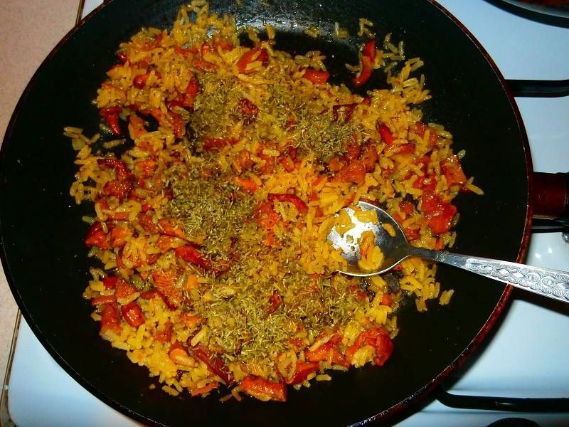 Ryż smażony z kurkami