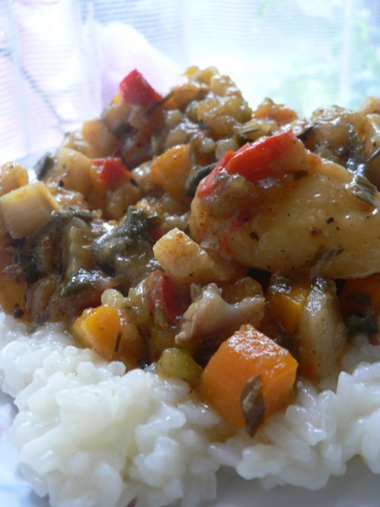 Ryż z duszonymi warzywami  Ryż z duszonymi warzywami