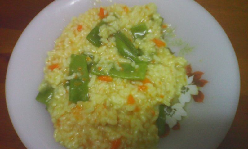 Ryż z dynią i zieloną fasolą