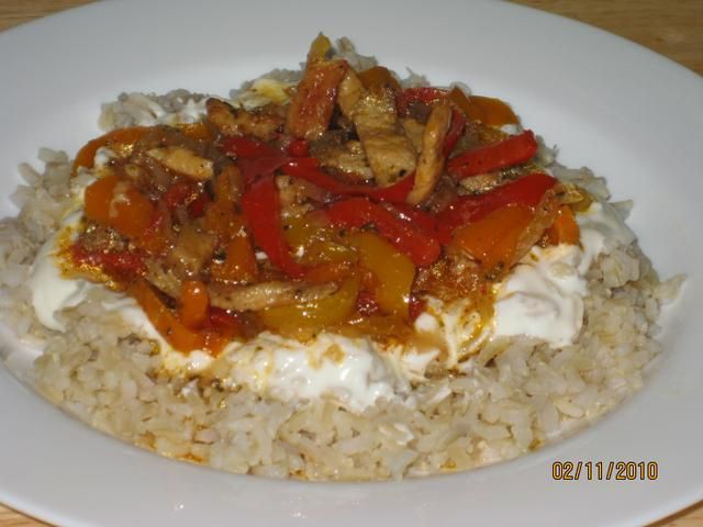 Ryz z filetem,papryka i ...jogurtem Ryz z filetem,papryka i ...jogurtem