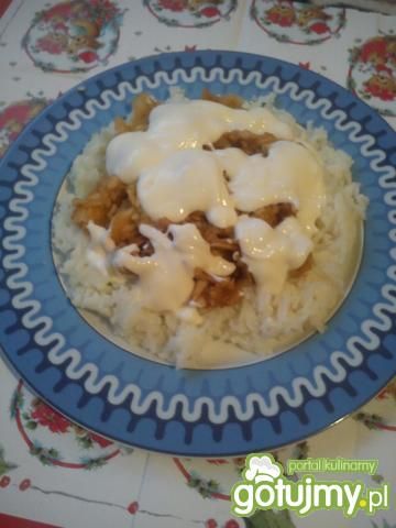 Ryż z jabłkami i bitą śmietaną wg Julci